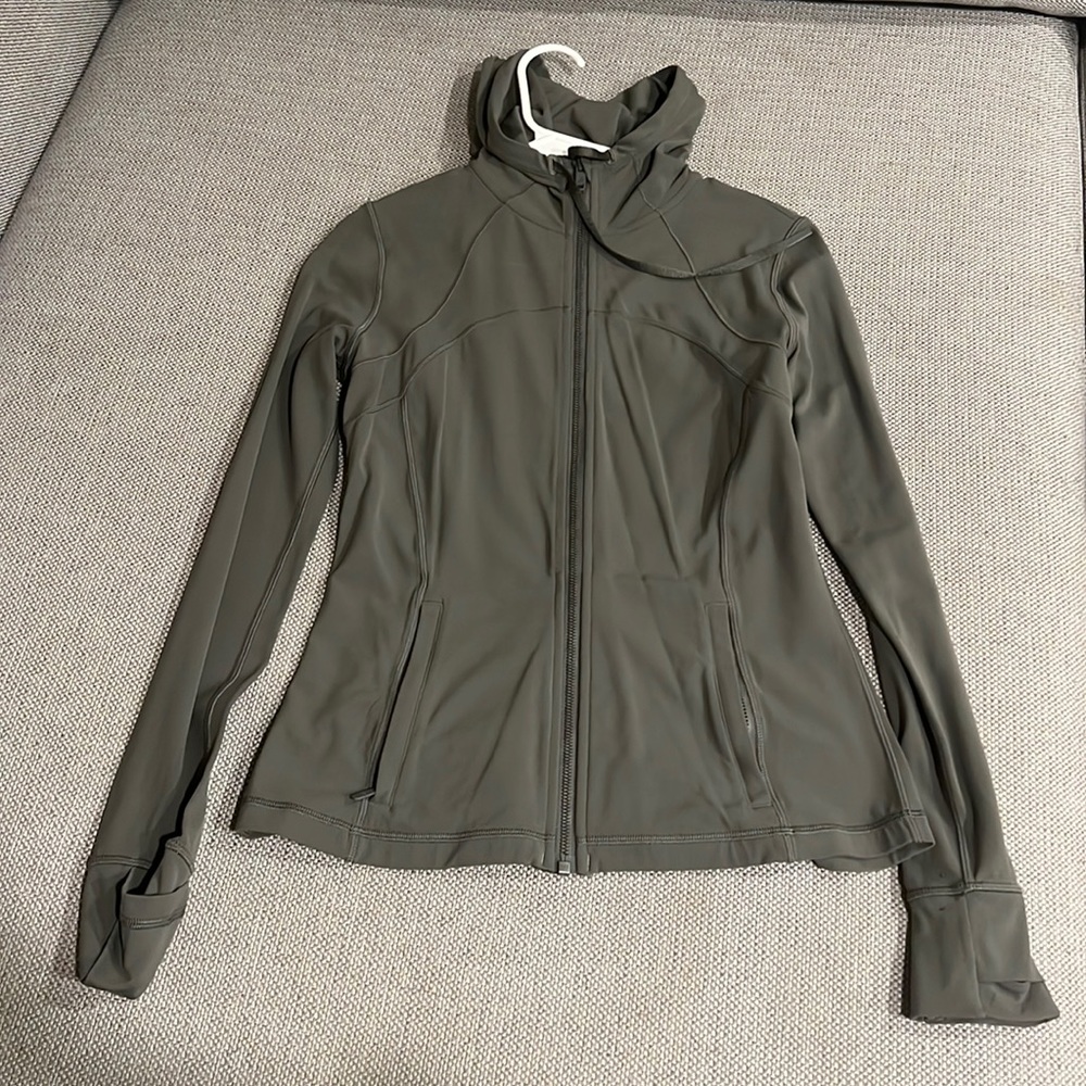 Lululemon Light Green Hooded Define Jacket- Size 8